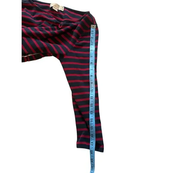 MICHAEL Michael Kors 3/4 sleeve ruched striped shirt - medium - Picture 7 of 8